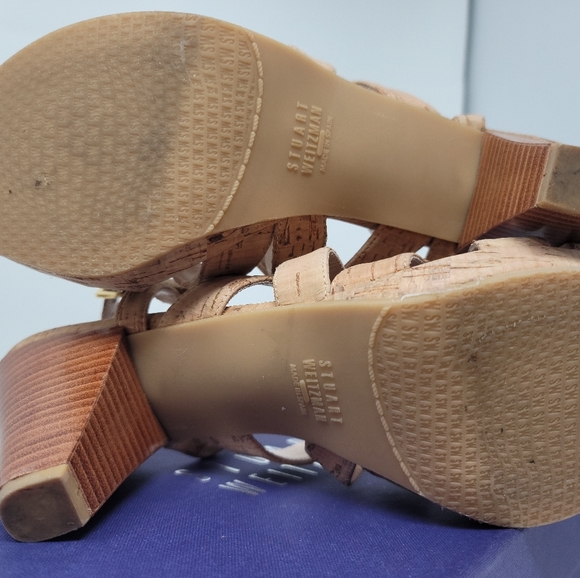 Stuart Weitzman Cork Heels 10 - Picture 2 of 7